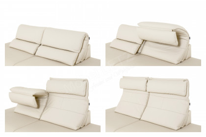 HU-HP21001 von Hukla - Ledersofa ecru