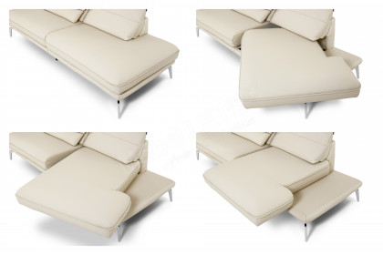 HU-HP21001 von Hukla - Ledersofa ecru