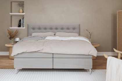 Alarik von Skandinavische Möbel - Boxspringbett beige