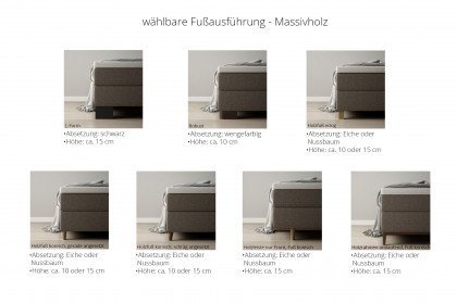 Alarik von Skandinavische Möbel - Boxspringbett beige