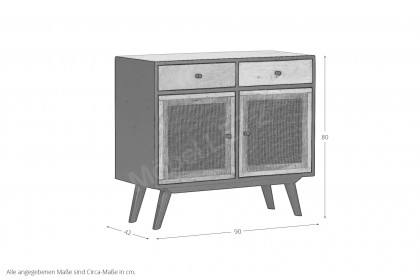 Linus-living von GUTMANN - Kommode 66344 aus Mangoholz