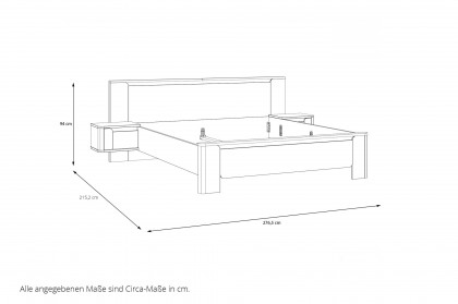 Vodol-sleeping von Forte - modernes Schlafzimmer-Set sand - schwarz