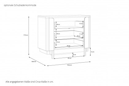 Vodol-sleeping von Forte - modernes Schlafzimmer-Set sand - schwarz