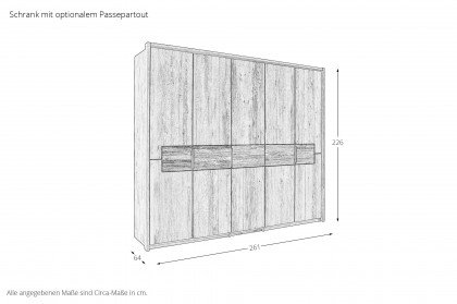 Castellos von Schösswender - Holz-Kleiderschrank Wildeiche