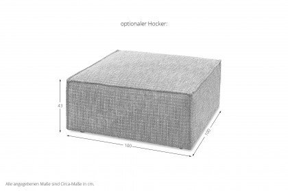 Watertown von Candy - Polsterecke links white