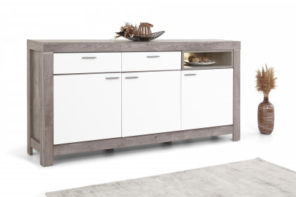 Granada von Wohnconcept - Sideboard in Haveleiche mit weiß 2. Wahl