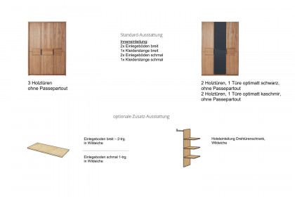 Castellos von Schösswender - Holzschrank Wildeiche massiv