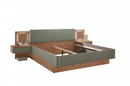 Simada von LIV'IN - Schlafzimmer-Set Eiche Artisan - salbei-grün