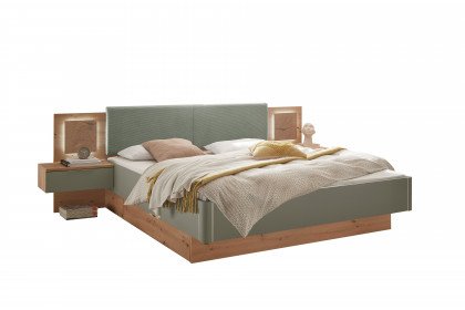 Simada von LIV'IN - Schlafzimmer-Set Eiche Artisan - salbei-grün