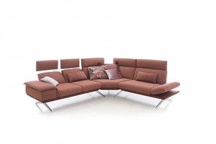 KOINOR Elements - Designersofa rechts rot