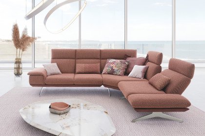 KOINOR Elements - Designersofa rechts rot