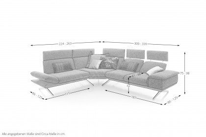 KOINOR Elements - Designersofa links rot