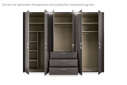 Henderson von set one by Musterring - Schrank graphit - Spiegel