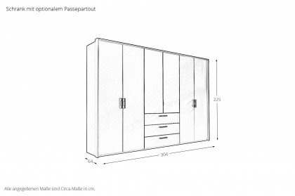 Henderson-sleeping von set one by Musterring - Kombi-Kleiderschrank Artisan-Eiche