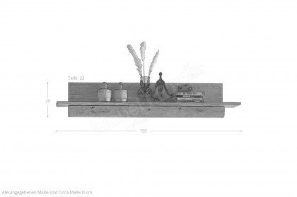 Aruba von SKALIK - Wandboard aus massiver Eiche natur geölt