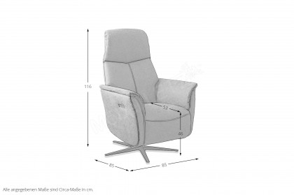 S511 von Ponsel - Relaxsessel silber