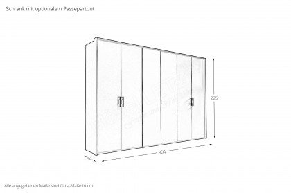 Henderson von set one by Musterring - Schrank weiß - Spiegel