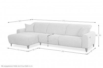 Viborg von Matex - Ecksofa links beige