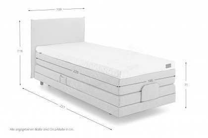 Romeo-Dream von Schlaraffia - Motor-Boxspringbett ca. 100 x 220 cm