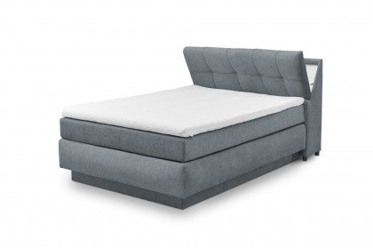 Fairfield-Dream von set one by Musterring - Boxspringbett 140 KT3 mit Stauraum anthrazit