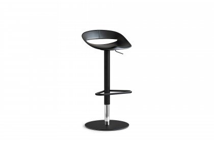 Cosmopolitan von connubia by calligaris - Barstuhl schwarz, höhenverstellbar