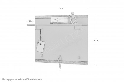 Lancaster von set one by Musterring - Garderobe in Grau