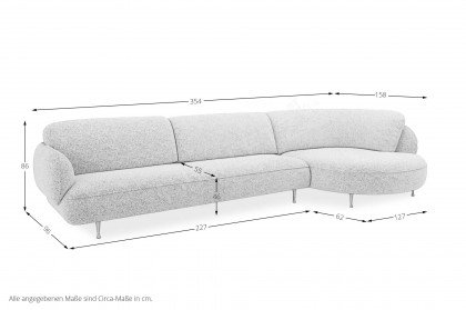 Arizona von bert plantagie - Ecksofa rechts popcorn