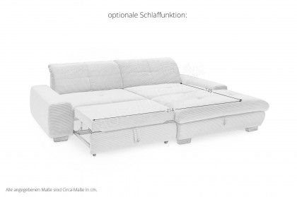 SO 1200 von set one by Musterring - Ecksofa Variante rechts grey