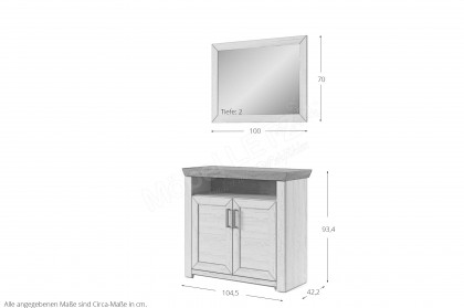 York von set one by Musterring - Garderobe Pino Aurelio/ Nelson Eiche