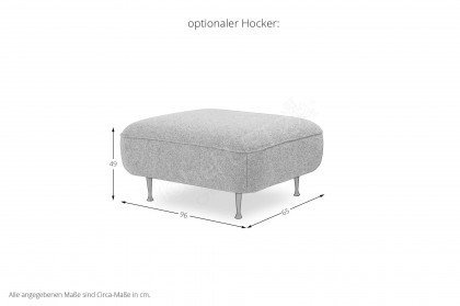 Arizona von bert plantagie - Ecksofa links popcorn