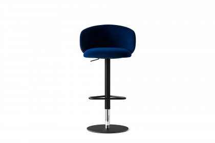 Tuka von connubia by calligaris - Barhocker in Blau & Mattschwarz