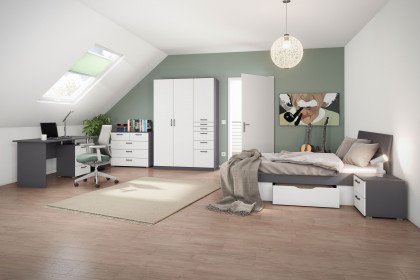 Allrounder von Rauch Blue - Apartmentmöbel grau-metallic - weiß