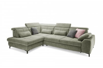 SO 3400 von set one by Musterring - Ecksofa Ausführung links green