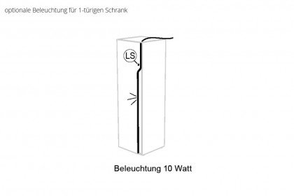 ZE+ von Rudolf - Home-Office 4-teilig hellgrau - Nussbaum natur