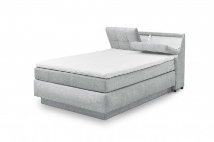 Fairfield von set one by Musterring - Boxspringbett 140 KT3 mit Stauraum light grey