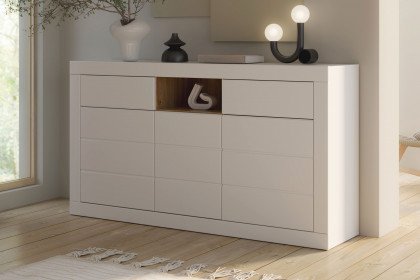 Lefkadas von Forte - Sideboard white/ Mauvella Oak