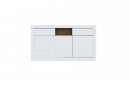 Lefkadas von Forte - Sideboard white/ Mauvella Oak