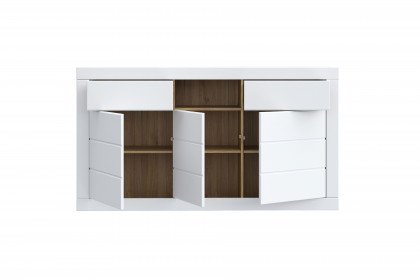 Lefkadas von Forte - Sideboard white/ Mauvella Oak