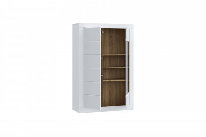 Lefkadas von Forte - Highboard white/ Mauvella Oak