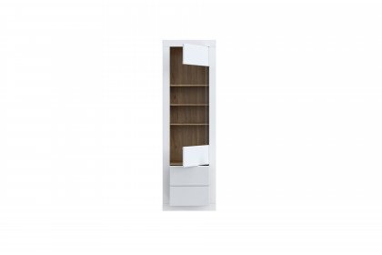 Lefkadas von Forte - Vitrine in White/ Mauvella Oak