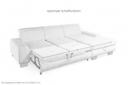 SO 3400 von set one by Musterring - Ecksofa Ausführung rechts beige