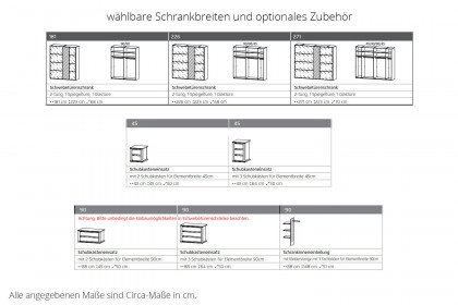 Formes von Rauch Orange - Schrank mit Glastüren champagner