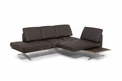 KOINOR Finero - Ecksofa rechts dunkelbraun