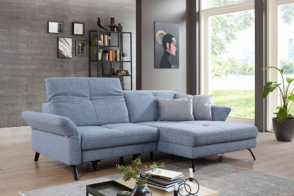 SO 4400 von set one by Musterring - Ecksofa Variante rechts eisblau