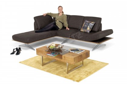 KOINOR Finero - Ecksofa links dunkelbraun