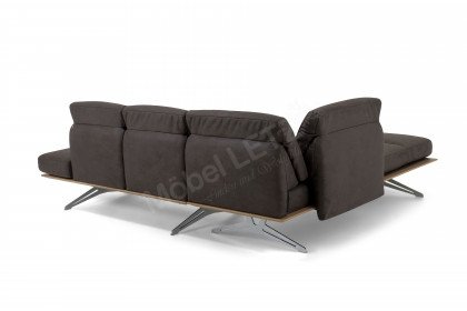 KOINOR Finero - Ecksofa links dunkelbraun