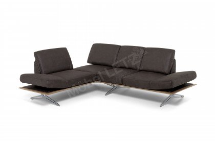 KOINOR Finero - Ecksofa links dunkelbraun