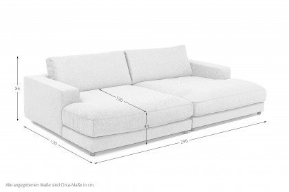 High End von Candy - Loungesofa light-grey