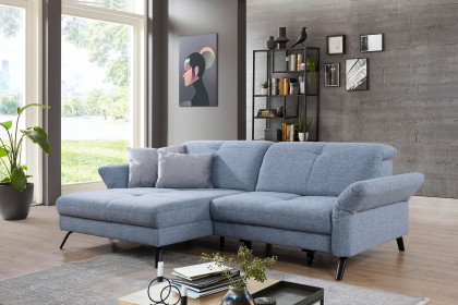 SO 4400 von set one by Musterring - Ecksofa Variante links eisblau