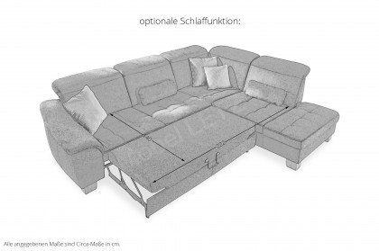 PP-LA23145 von Polipol - Ecksofa rechts moos